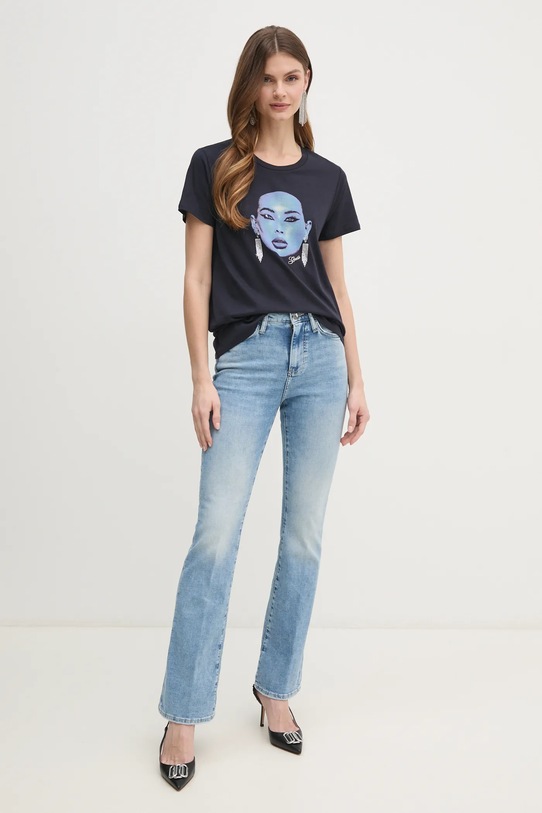 Guess t-shirt W5RI24.K9SN1 granatowy SS25
