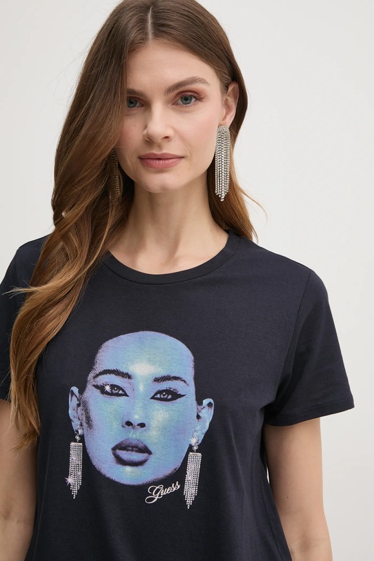 Guess t-shirt granatowy W5RI24.K9SN1