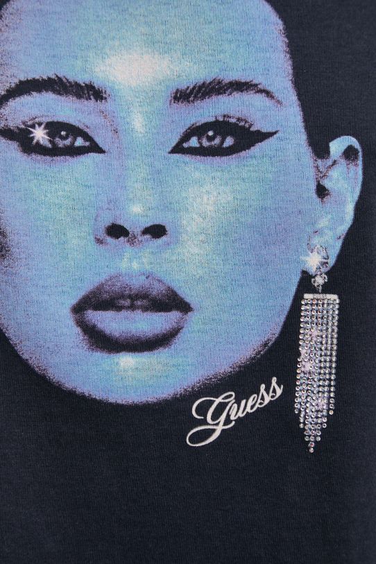 Guess t-shirt W5RI24.K9SN1 granatowy