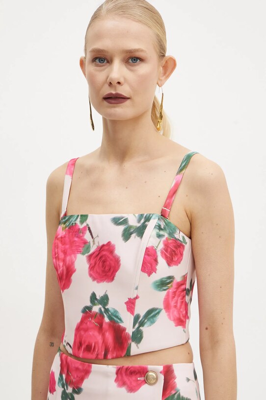 Топ Guess RAISSA візерунок рожевий W5RH26.WGLO2