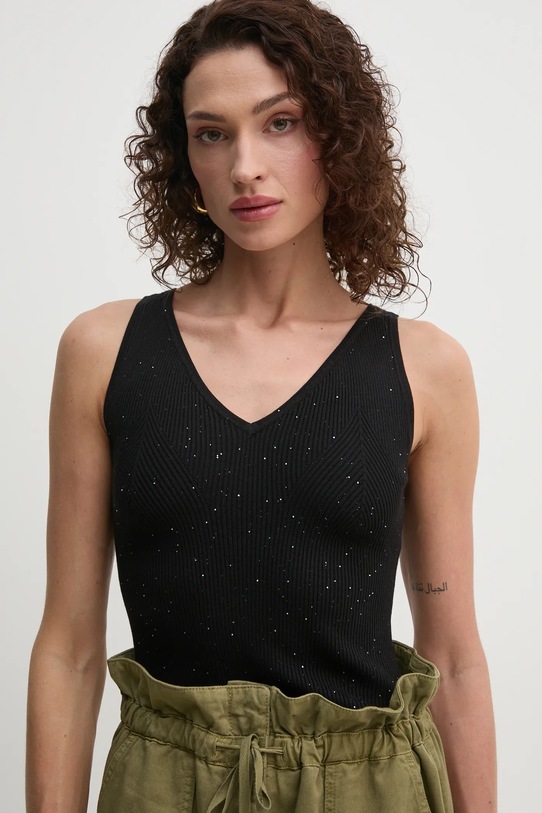 Guess top EDEN szpic czarny W5RR18.Z34O0