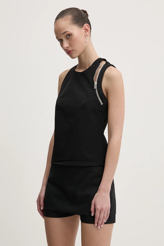 Heliot Emil bluzka z elastanem czarny SS25.W.13.077.BLK01