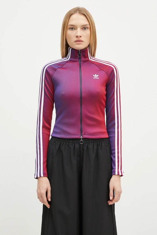 adidas Originals sweatshirt Rasant Full Zip Top women's red color ...
