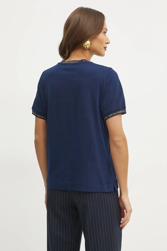 Odjeća Pamučna majica Luisa Spagnoli 541854 mornarsko plava
