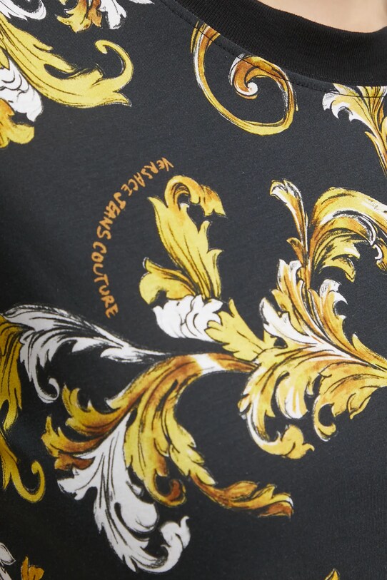 Tričko Versace Jeans Couture 78HAH613.JS458 čierna