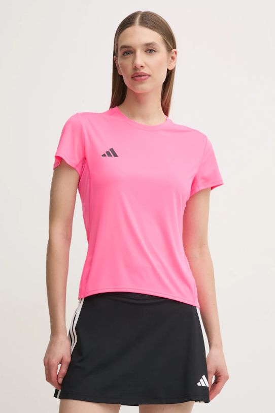 Μπλουζάκι για τρέξιμο adidas Performance Adizero Essentials slim ροζ JF3497