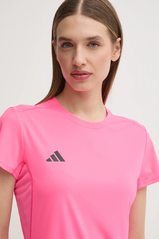 adidas Performance tricou de alergare Adizero Essentials roz JF3497