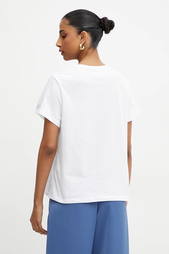 Odzież Marella t-shirt bawełniany Emme by Marella 2515971042 biały