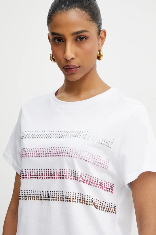 Bavlnené tričko Marella Emme by Marella biela 2515971042