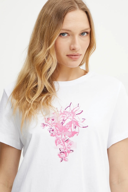 Βαμβακερό μπλουζάκι Marella Emme by Marella λευκό 2515971042