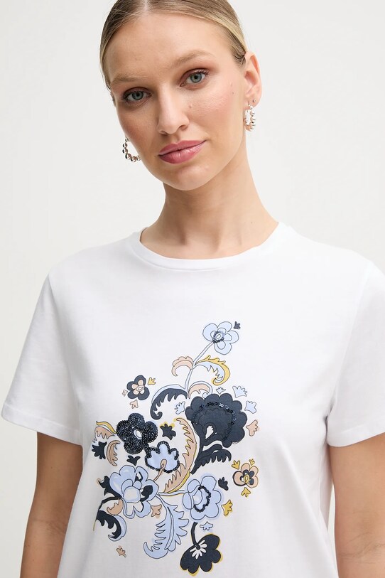 Marella tricou din bumbac Emme by Marella alb 2515971071