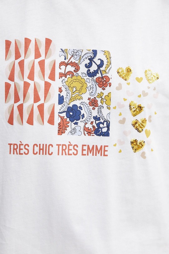 Marella tricou din bumbac Emme by Marella 2515971071 alb