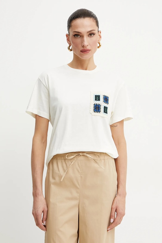 Marella pamut póló Emme by Marella pamut bézs 2515971072