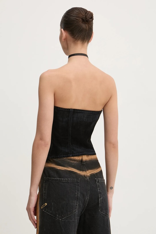 Odzież Diesel top bawełniany DE-VILLE TANK TOP A12774.068QY granatowy