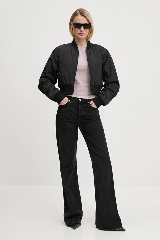 Diesel t-shirt in cotone T-UNCUTIE-LONG-D T-SHIRT A14962.0GRAI rosa SS25