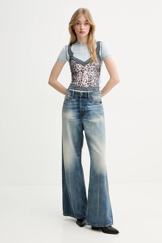 Diesel tricou T-ILENI TANK TOP A16603.0CLBP albastru SS25