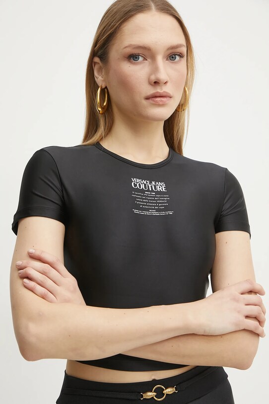 Versace Jeans Couture t-shirt czarny 78HAH6A2.J0223