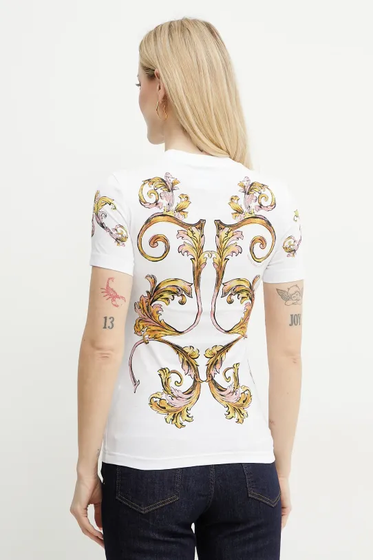 Odjeća Pamučna majica Versace Jeans Couture 78HAH6P8.JS472 bijela