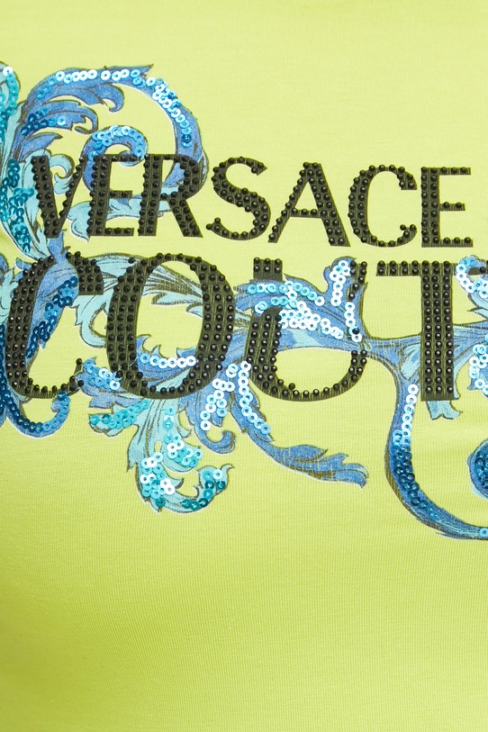 Versace Jeans Couture t-shirt 78HAHC05.CJ02C zielony