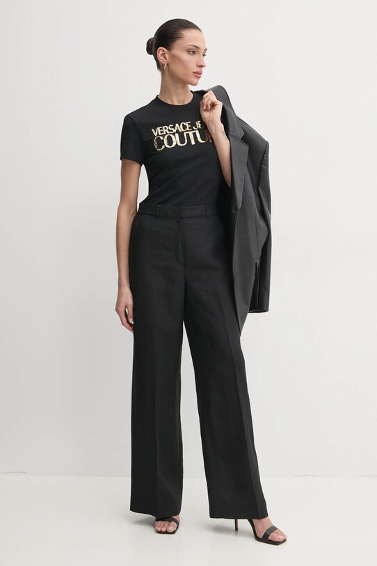 Versace Jeans Couture t-shirt 78HAHE00.CJ02E nero SS25