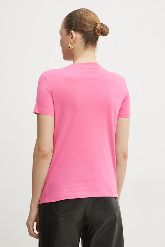 Oblečenie Bavlnené tričko Versace Jeans Couture 78HAHE02.CJ00E ružová