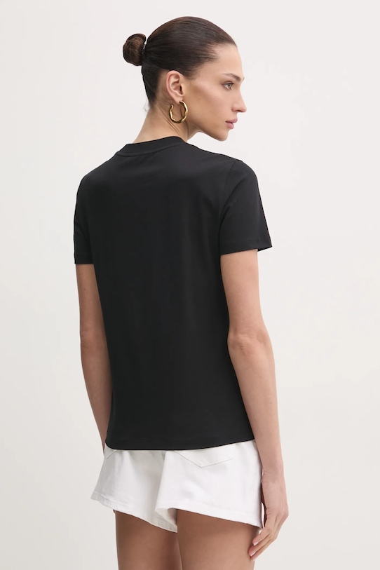 Odzież Versace Jeans Couture t-shirt bawełniany 78HAHE05.CJ00E czarny