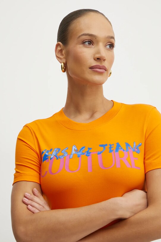 Футболка Versace Jeans Couture оранжевый 78HAHE06.CJ02E