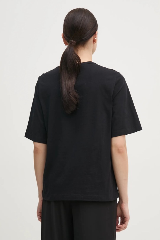 Îmbrăcăminte Sisley tricou din bumbac 3I1XL106R negru