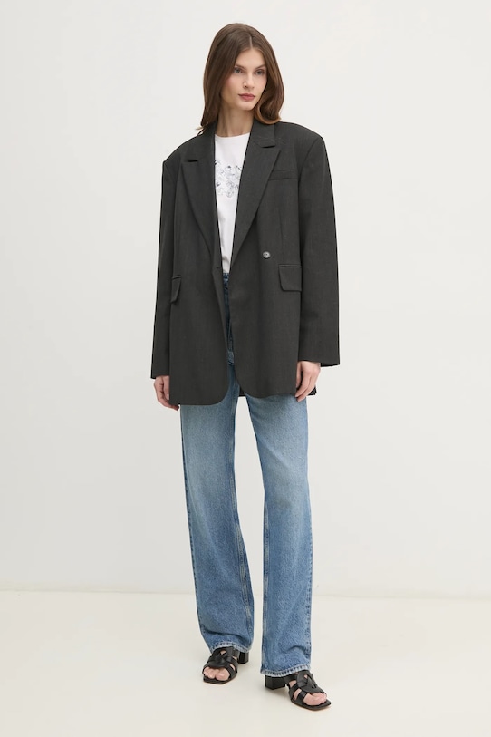 Sisley t-shirt bawełniany 3096L106T biały SS25