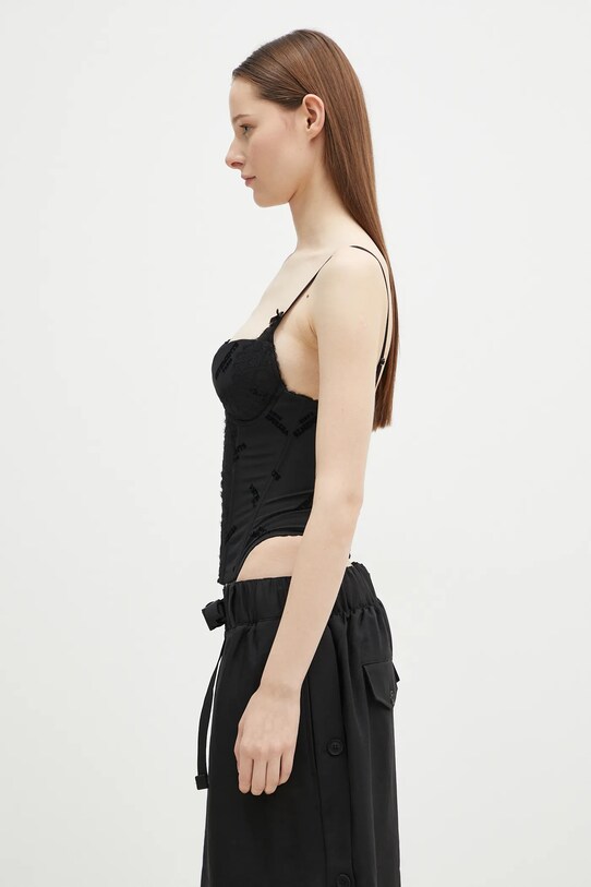 VETEMENTS top Corset Top WA66TO200B black SS25