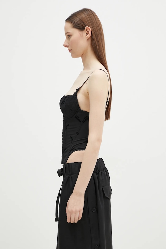 VETEMENTS top Corset Top WA66TO200B black SS25