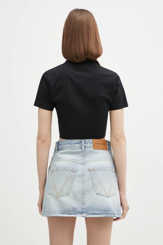Clothing VETEMENTS t-shirt I'M Perfect You Adjust Cropped Fitted WA66TR740B black