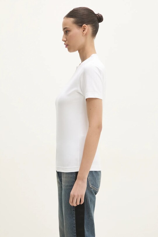 VETEMENTS t-shirt Embroidered Logo MA66TR670W biały SS25