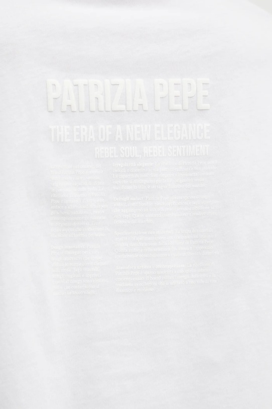Хлопковая футболка Patrizia Pepe 2M4437.J290 белый