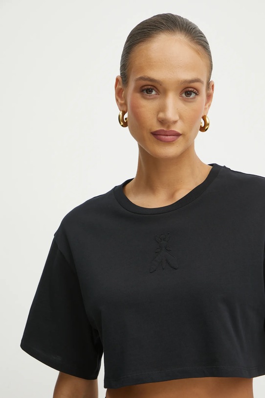 Pamučna majica Patrizia Pepe crna 2M4437.J290