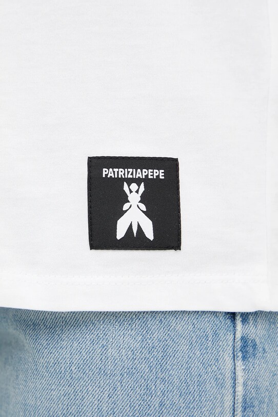 Patrizia Pepe tricou din bumbac 2M4464.J297 alb
