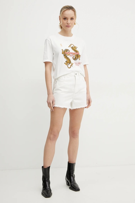 Patrizia Pepe t-shirt bawełniany 2M4464.J297 biały SS25