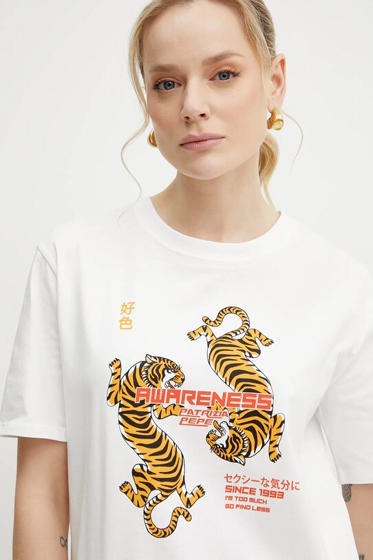Patrizia Pepe t-shirt bawełniany biały 2M4464.J297