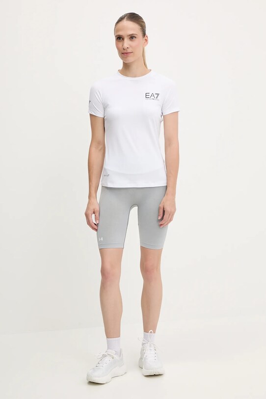 EA7 Emporio Armani t-shirt treningowy TJEMZ.8NTT70 biały SS25