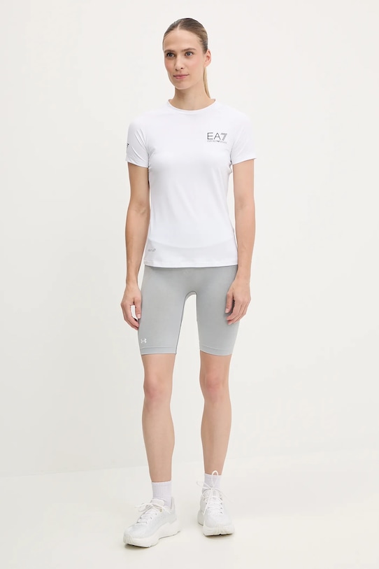 EA7 Emporio Armani tricou de antrenament TJEMZ.8NTT70 alb AW25