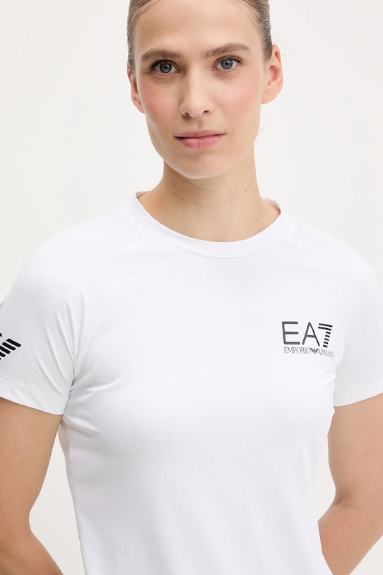 EA7 Emporio Armani tricou de antrenament alb TJEMZ.8NTT70