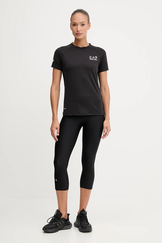 EA7 Emporio Armani t-shirt treningowy TJEMZ.8NTT70 czarny AW25