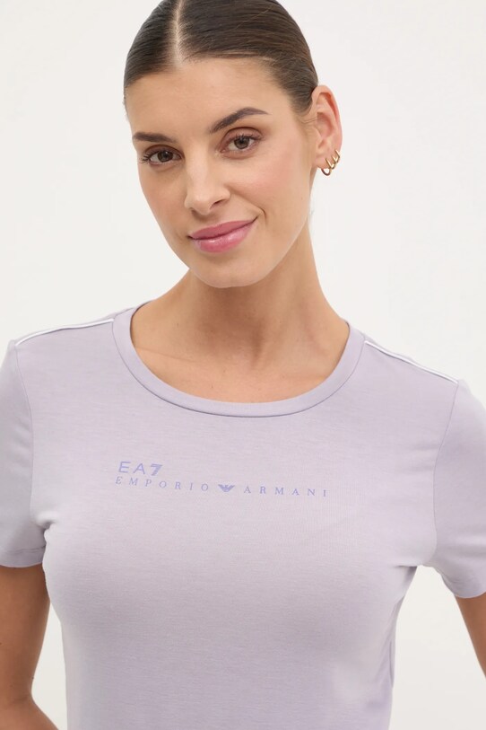 Футболка EA7 Emporio Armani фиолетовой AF12945.7W000274