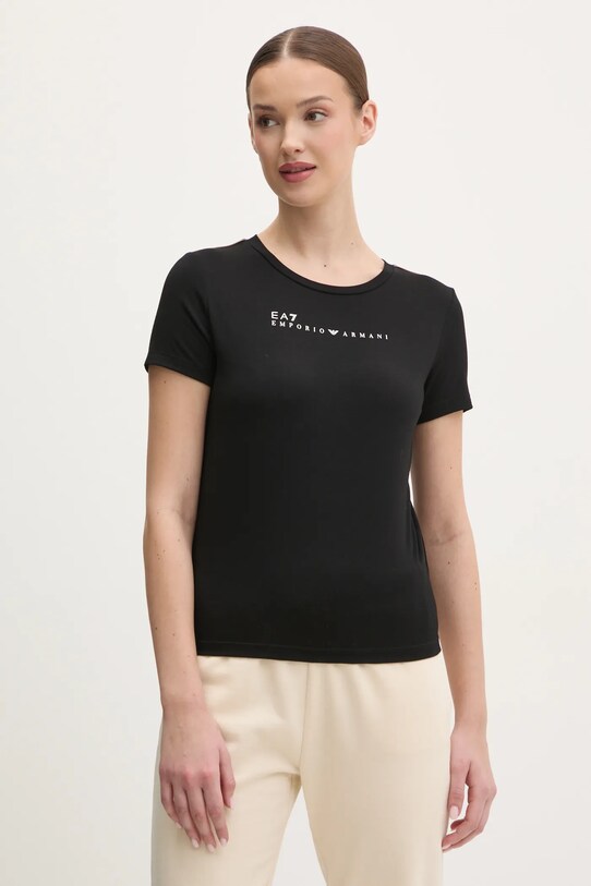 Футболка EA7 Emporio Armani slim чёрный AF12945.7W000274