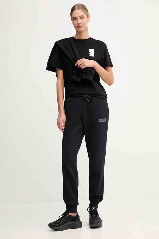 Хлопковая футболка EA7 Emporio Armani AF10201.7W000186 чёрный SS25