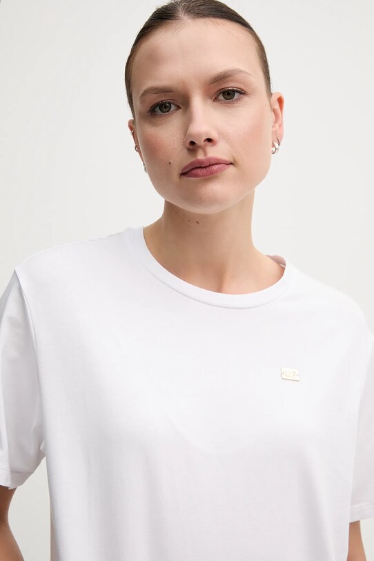 Îmbrăcăminte EA7 Emporio Armani tricou AF10373.7W000028 alb
