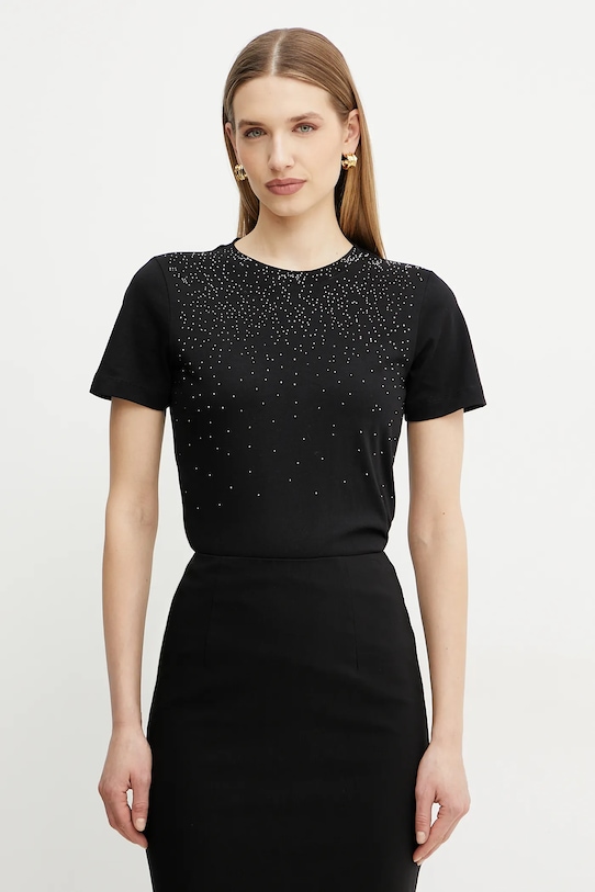 Marciano by Guess t-shirt bawełniany LOLIE regular czarny 5RGI02.6298A