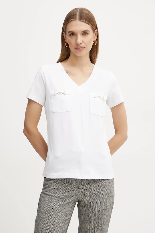 Marciano Guess t-shirt PATTY z elastanem biały 5RGI03.6008A