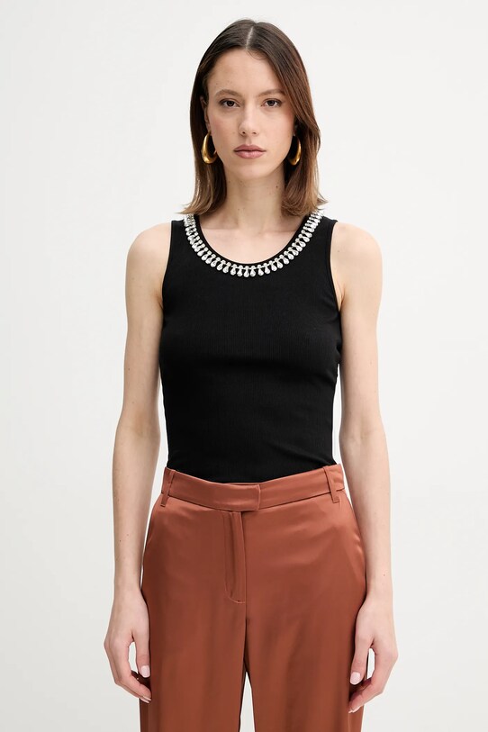 Marciano by Guess top LAURA aplikacja czarny 5RGP23.6299A