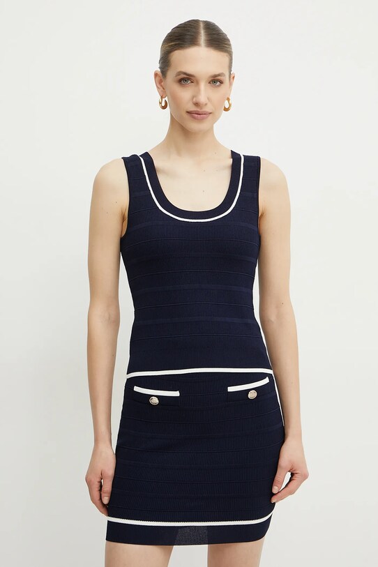 Marciano by Guess top ADA z elastanem granatowy 5RGR03.5640Z